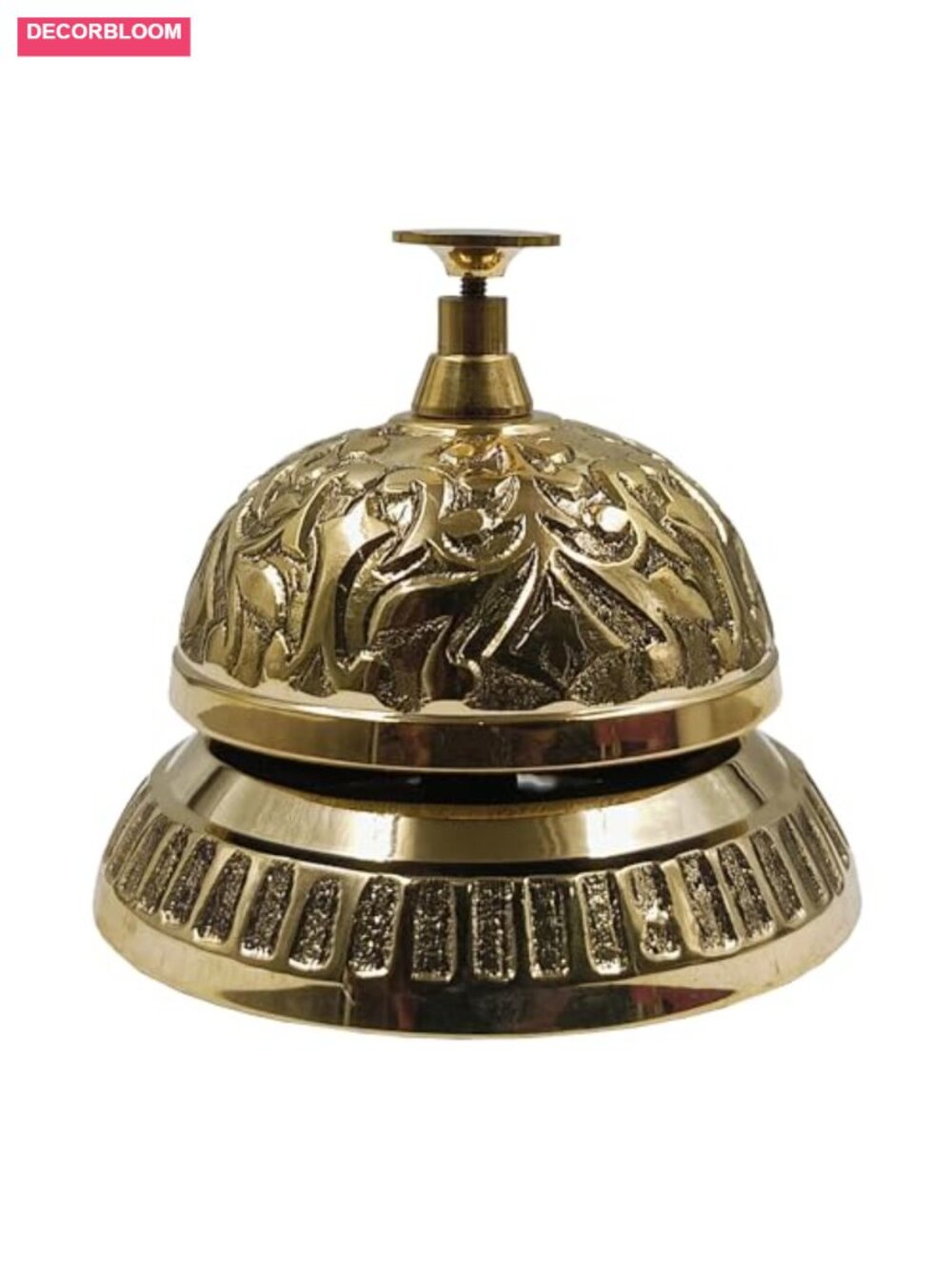 Solid Brass Victorian Style Service Desk Bell Antique Reception Counter Bell